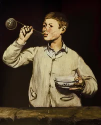 Ragazzo che soffia bolle, 1867-69